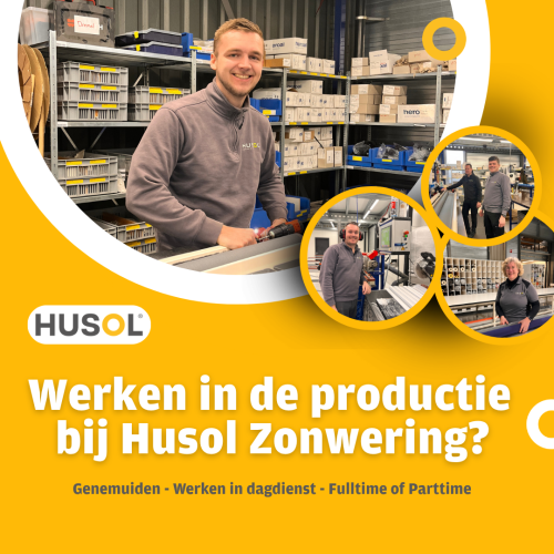 Productiemedewerker bij Husol Zonwering